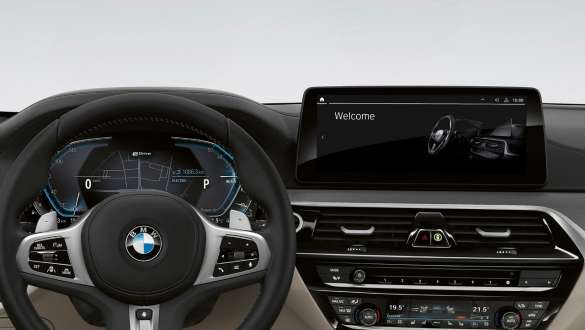 BMW Live Cockpit Professional, BMW Série 5 Sedan, G30, interior BMW Live Cockpit Professional, BMW Série 5 Sedan, G30, com Linhas Remodeladas, 2020, interior da cabine