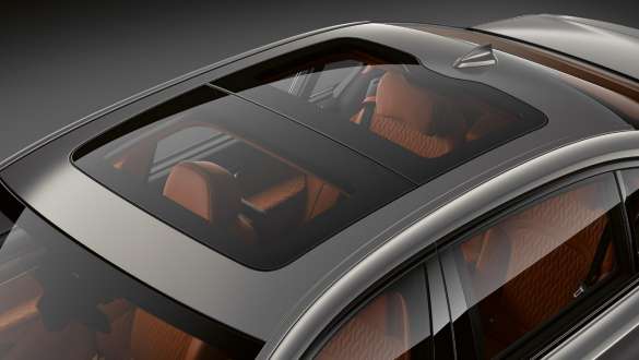 Teto de vidro Panorama do BMW Série 7 Sedan BMW Série 7 Sedan: Vista elevada do teto de vidro Panorama