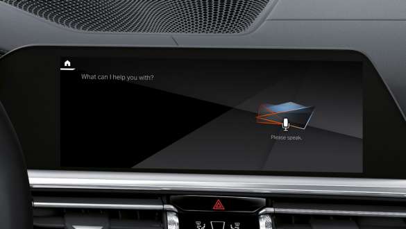 BMW Intelligent Personal Assistant, BMW Série 3 Berlina, versão M, G80, G20 BMW Série 3 Berlina, versão M, G80, G20, BMW Intelligent Personal Assistant, visor de controlos no interior