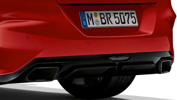 Detalhe das saídas duplas de escapamento M Sport disponíveis para BMW Z4 Roadster Detalhe das saídas duplas de escapamento M Sport disponíveis para BMW Z4 Roadster