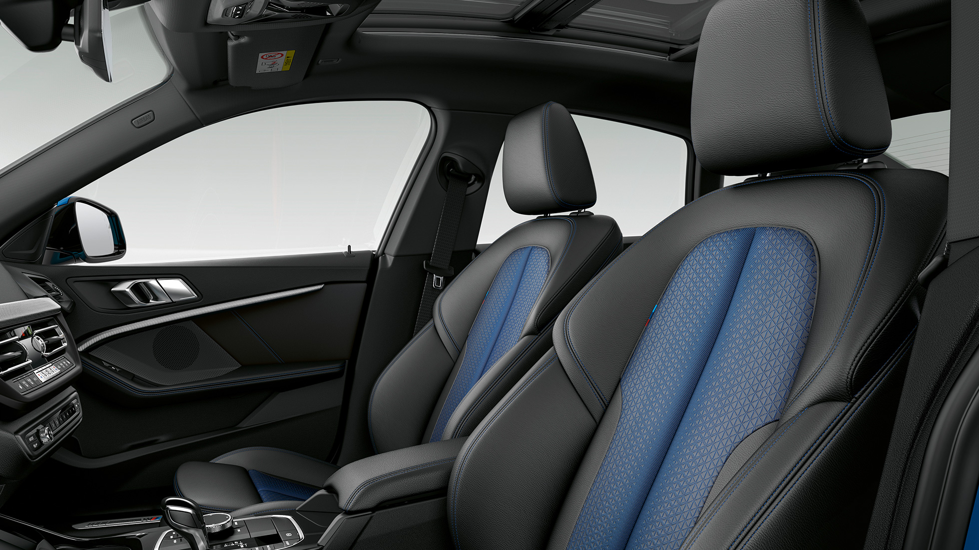 Banco esportivo em Preto 'Trigon' Sensatec, BMW Série 2 Gran Coupé, Modelo M Sport Bancos esportivos em Preto 'Trigon' Sensatec, BMW Série 2 Gran Coupé, Modelo M Sport, F44, interior