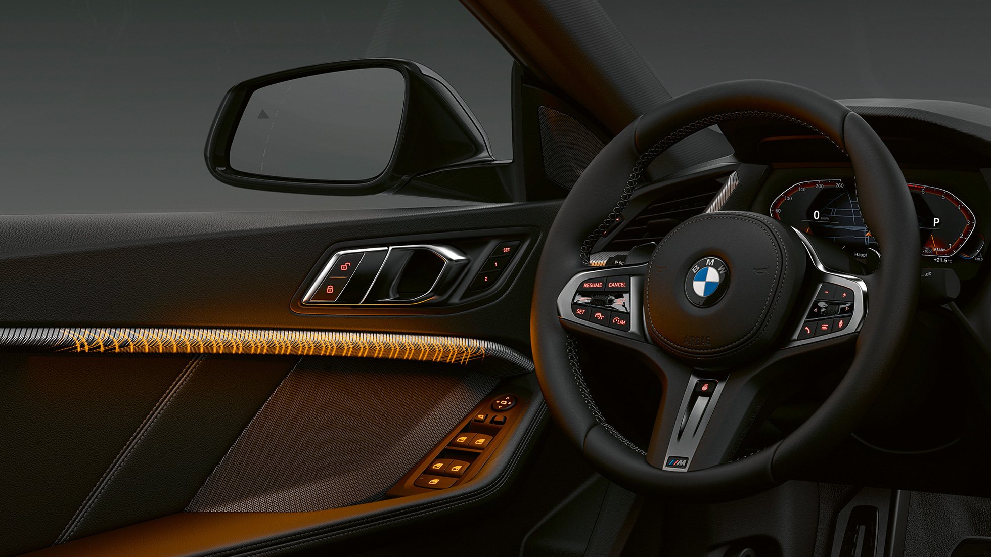 Acabamentos interiores iluminados, BMW Série 2 Gran Coupé Acabamentos interiores iluminados, Interior do BMW Série 2 Gran Coupé F44