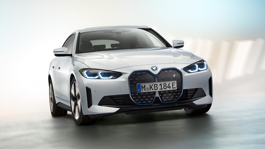 BMW i4, 2021, G26, imagem 4 BMW i4, 2021, G26, Gran Coupé totalmente elétrico, automóvel elétrico, Stage, imagem 4