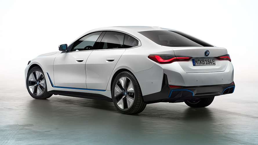BMW i4, 2021, G26, imagem 5 BMW i4, 2021, G26, Gran Coupé totalmente elétrico, automóvel elétrico, Stage, imagem 5
