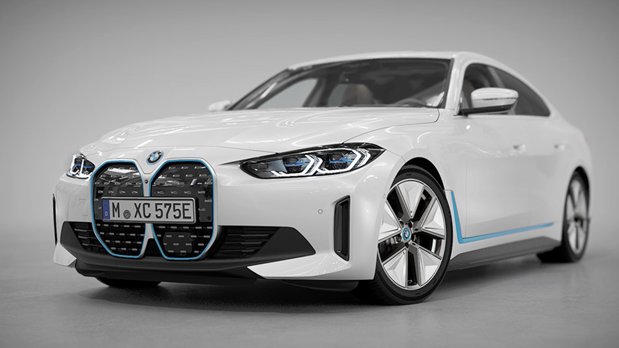 BMW i4 eDrive40 G26, pintura Mineral White, vídeo do resumo dos destaques do design exterior. BMW i4 eDrive40 G26, pintura Mineral White, vídeo do resumo dos destaques do design exterior.