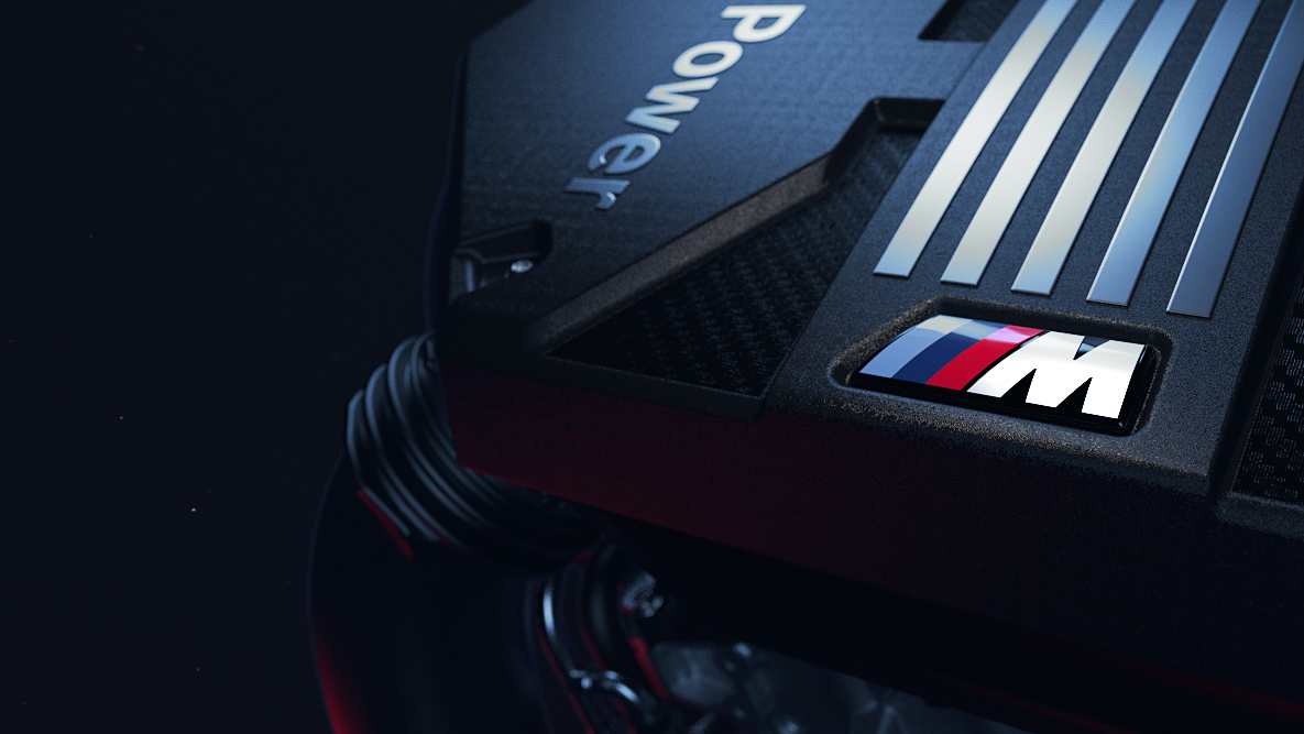 Motor a gasolina de seis cilindros TwinPower Turbo M de alto desempenho. BMW X4 M e BMW X4 M Competition, motor a gasolina de 6 cilindros TwinPower Turbo M de alto desempenho.