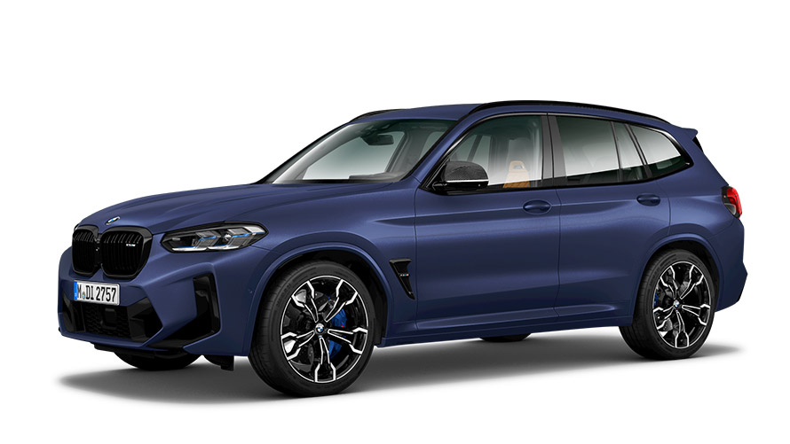 BMW X modelo BMW X3 M Automóvel G01 MP visão lateral 3/4 BMW X modelo BMW X3 M Automóvel G01 MP visão lateral 3/4
