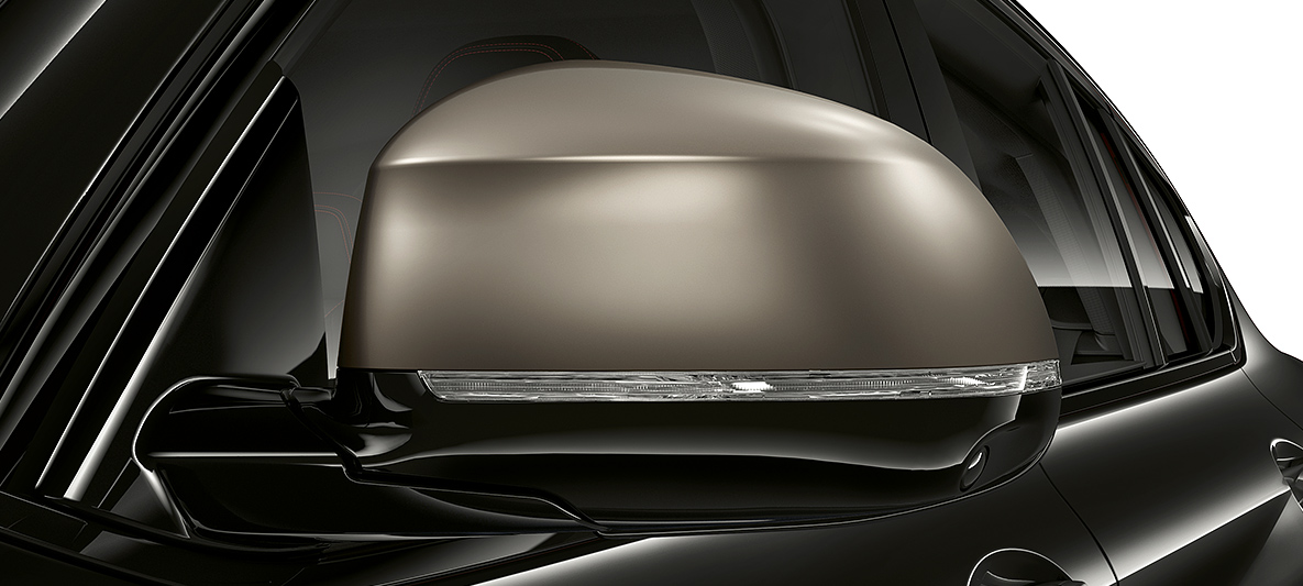 Detalhe das capas de retrovisor M Performance do BMW X4 M40i 2020 Detalhe das capas de retrovisor M Performance do BMW X4 M40i 2020