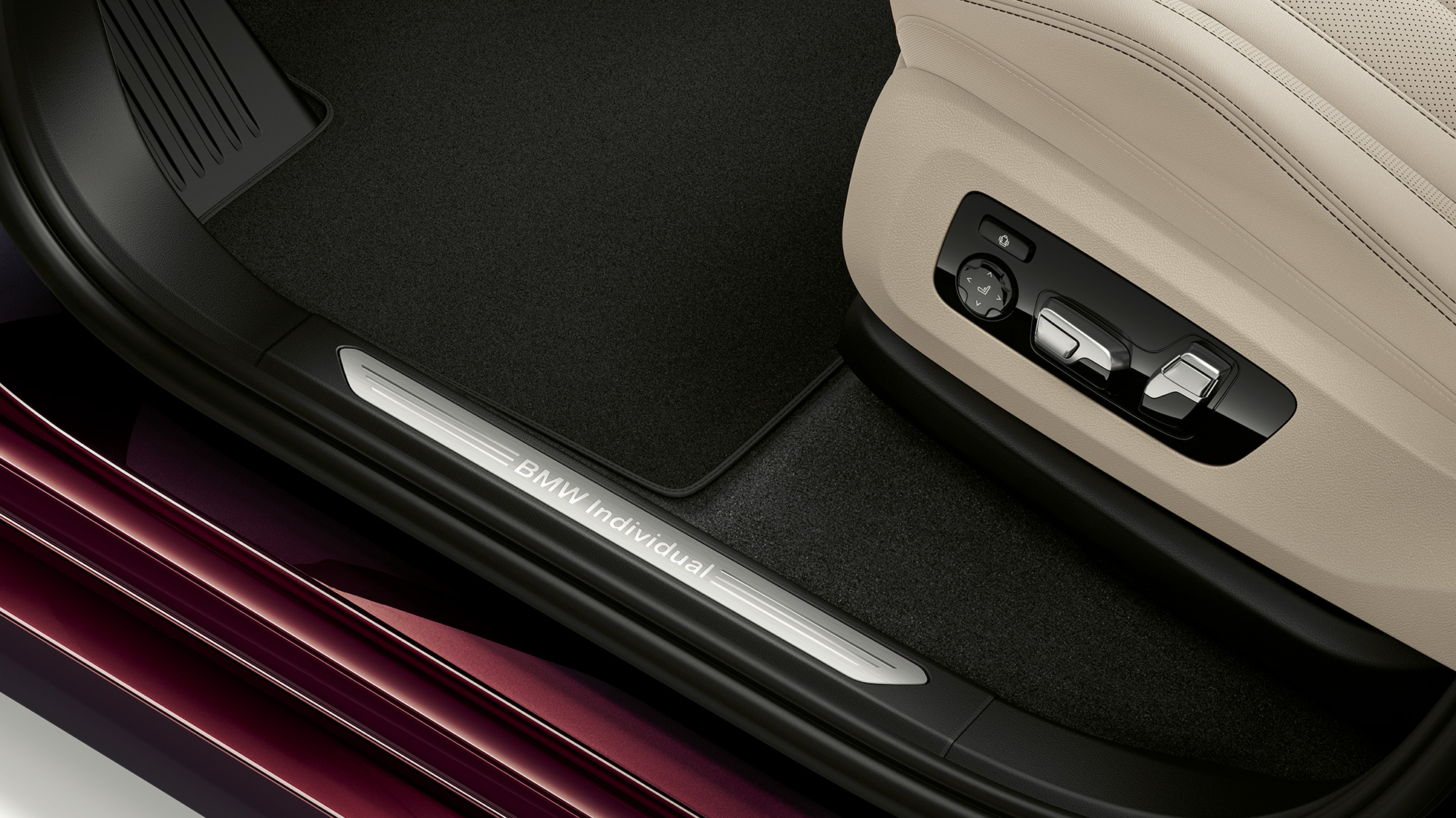 BMW X7, design alongado do Pacote M Sport Closeup do design alongado do BMW X7 com as características do pacote M Sport