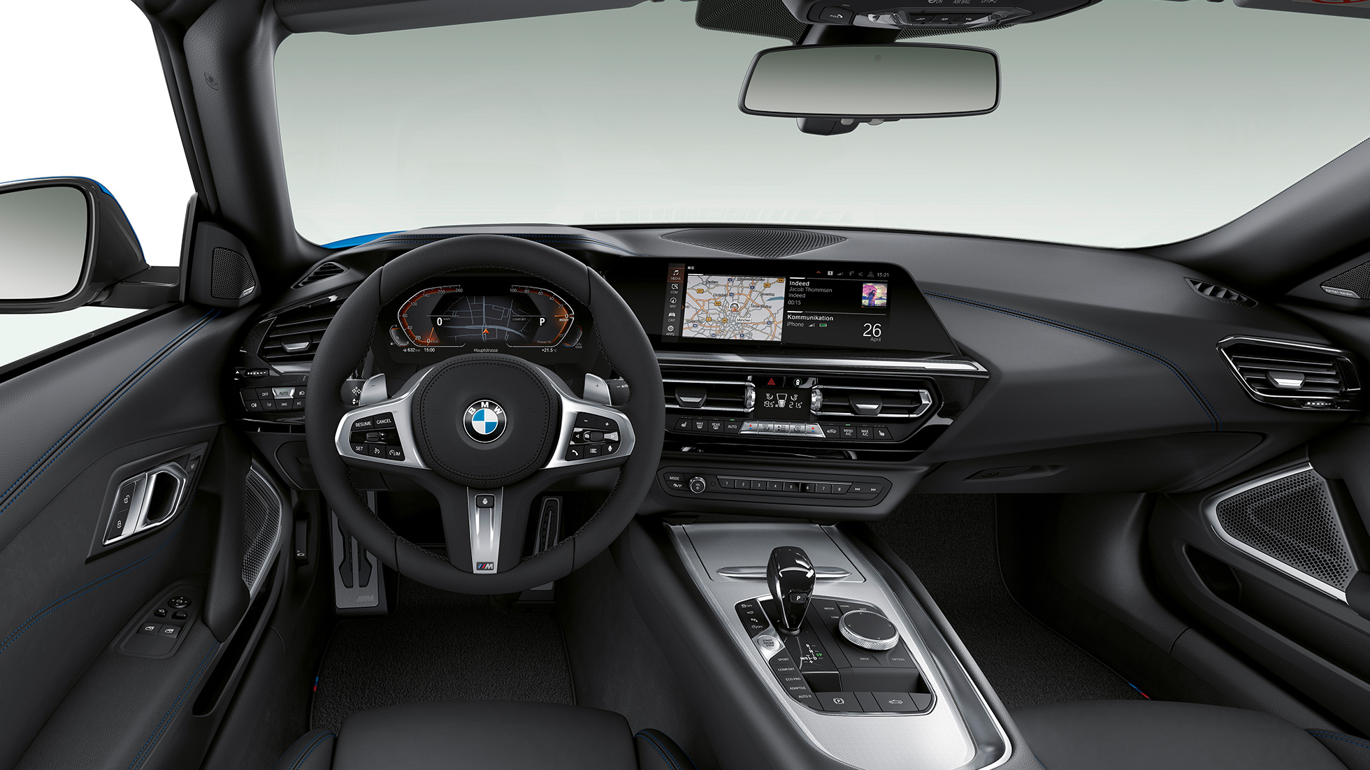 BMW Z4 Roadster Modelo M Sport BMW Z4 Roadster Modelo M Sport, volante da direção e assento do motorista