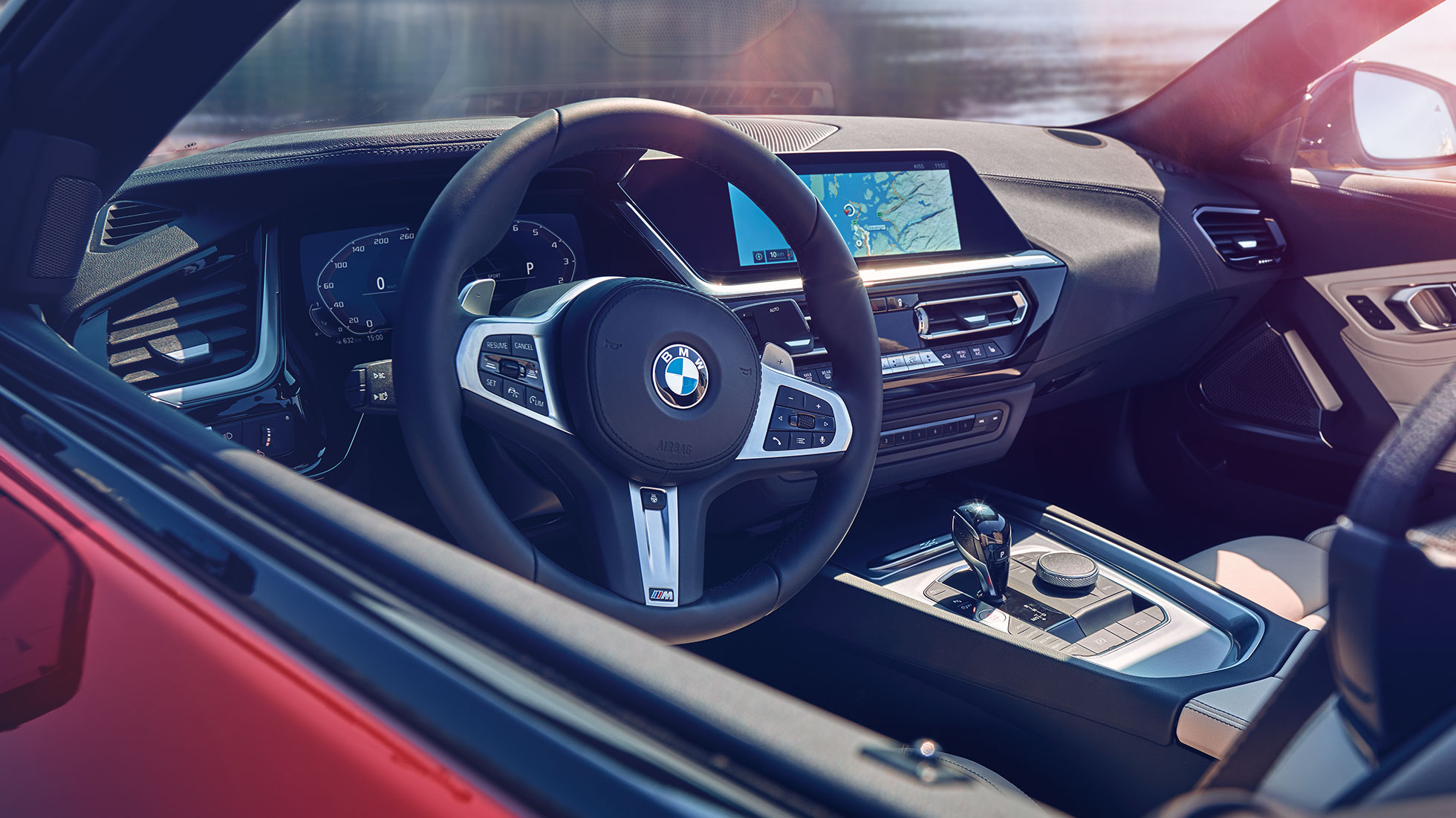 Cabine do BMW Z4 Roadster Vista da cabine do BMW Z4 Roadster