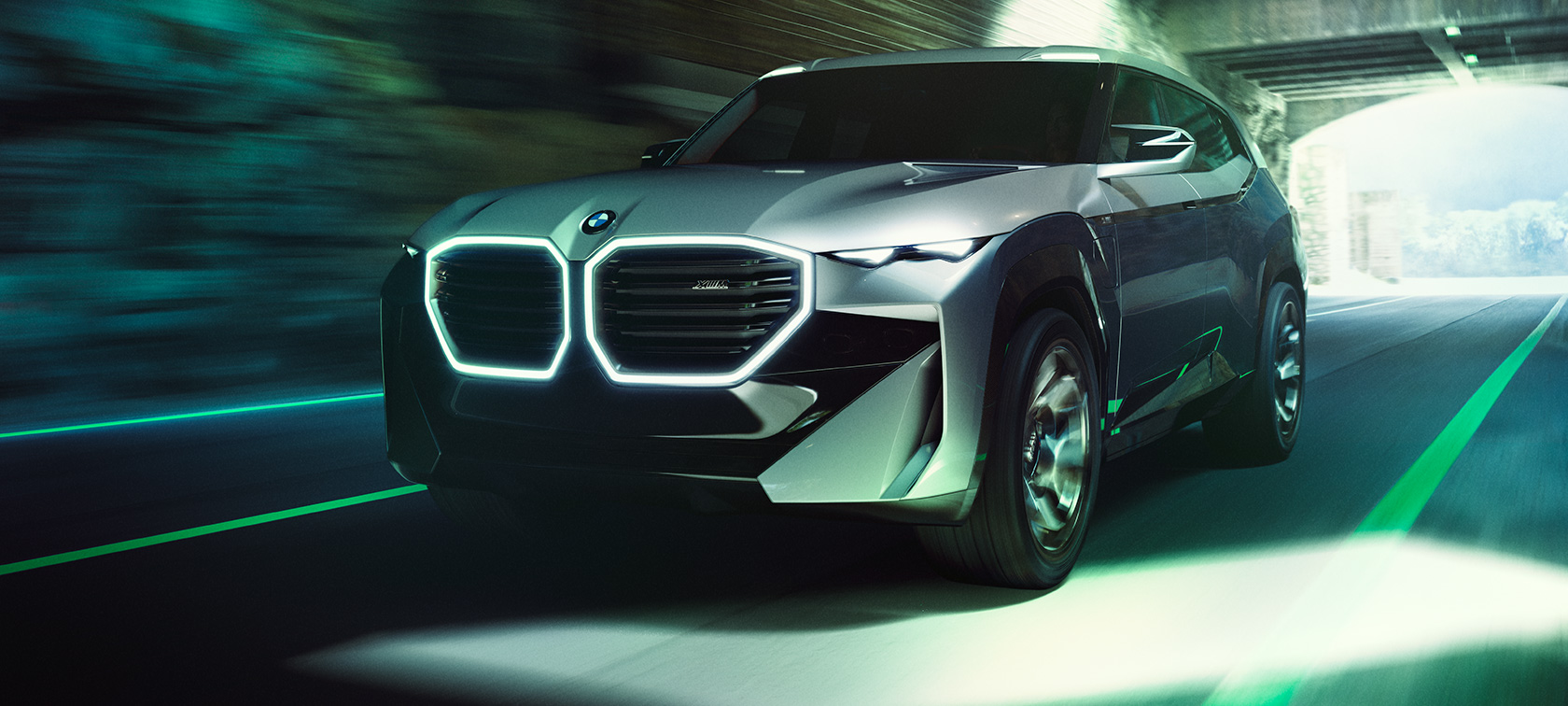 BMW Concept XM (G09), Visão frontal 3/4, parado BMW Concept XM (G09), Visão frontal 3/4, parado
