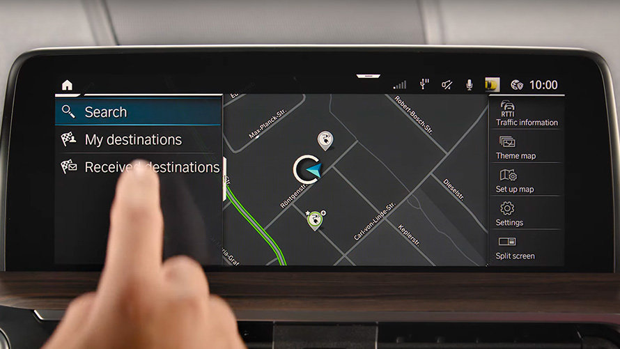 Navegação do BMW Maps Vídeo explicativo da função de navegação do BMW Maps