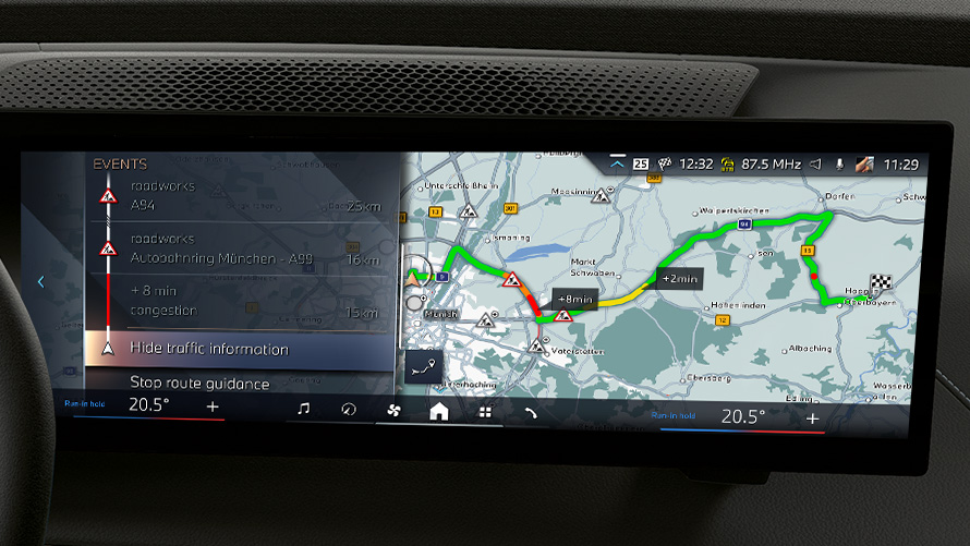 Display Central de Informações, um display interativo para a navegação.