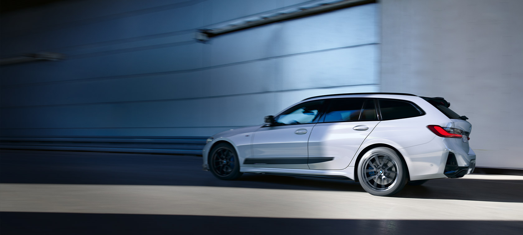 Design exterior do BMW Série 3 Sedã G21, Peças BMW M Performance.