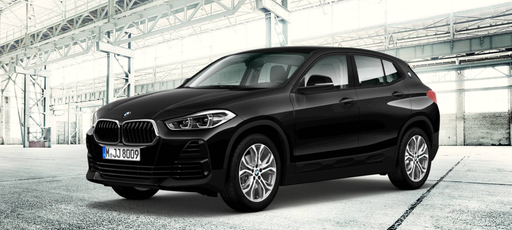 BMW X2 2020 Amarelo em movimento com fundo branco, visão lateral BMW X2 2020 Amarelo em movimento com fundo branco, visão lateral