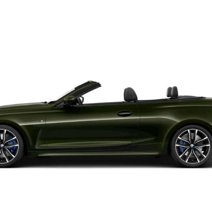 BMW 4 Series Convertible G23 2020 Model M Sport Sanremo Green metallic three-quarter front view