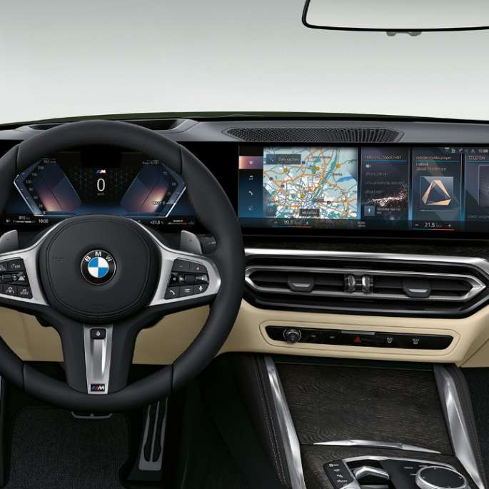 BMW 4 Series Convertible G23 2020 Model M Sport interior cockpit